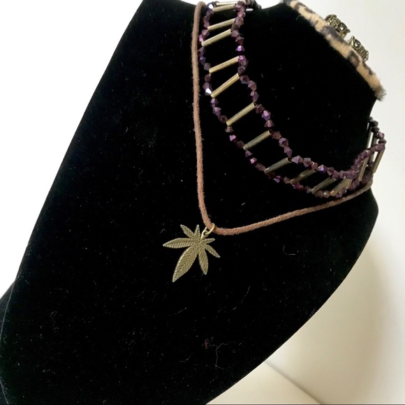 COPY - CHOKER/EARRING/NECKLACE SET - Picture 2 of 5